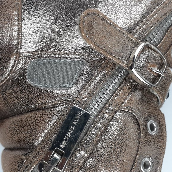 Michael Kors Studded High Top Sneaker Size 5 - Picture 11 of 15